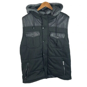 B15 Men’s YOKI Brand Full Zip Hooded Trendy Vest Jacket XL